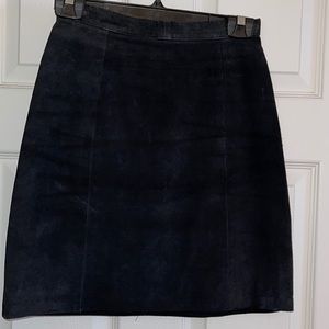 Black Suede Skirt, EUC, Size 5